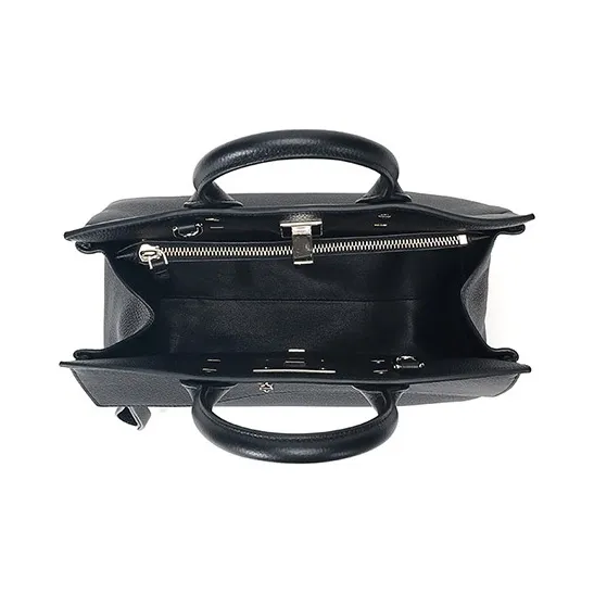 FERRAGAMO THE STUDIO Series Cow Leather Shoulder Bag, Crossbody Bag, Handbag Women's Black-5