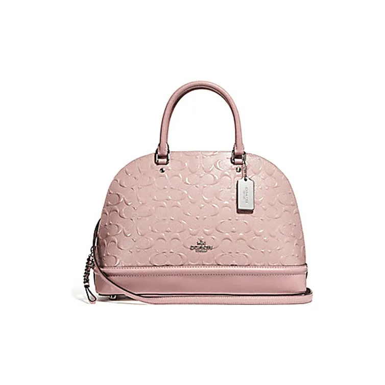 COACH Sierra Leather Dome Bag Crossbody Bag Shoulder Bag Crossbody Bag Handbag Women's Light Pink-0