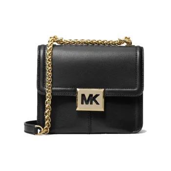 MICHAEL KORS Sonia Leather Crossbody Bags Shoulder Bags Small Size Women's Pure Black
