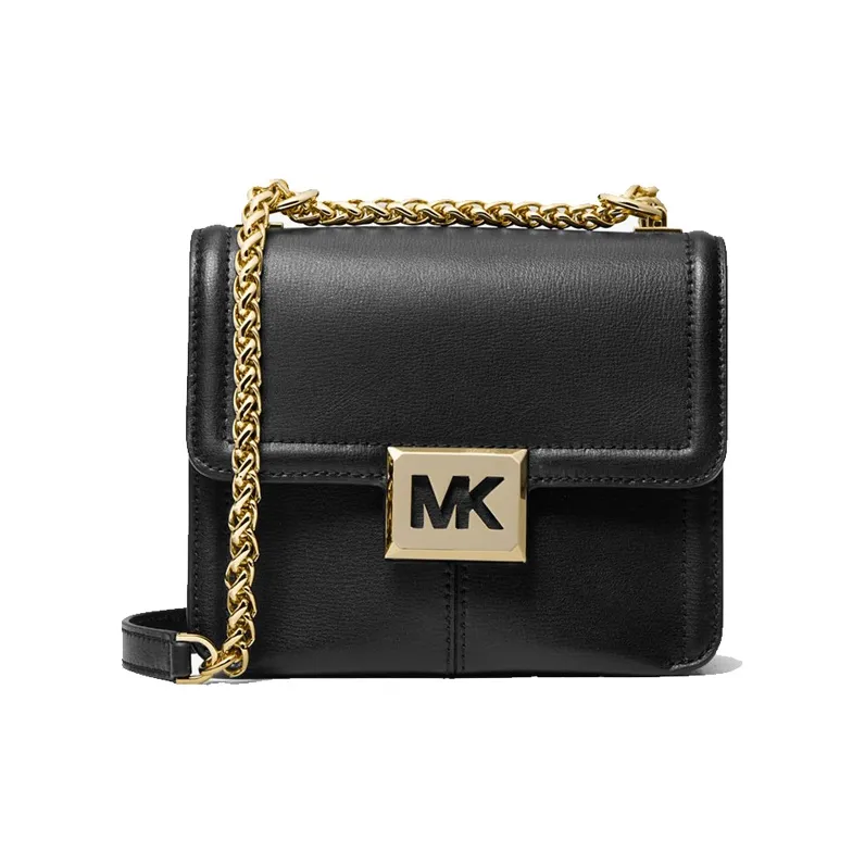 MICHAEL KORS Sonia Leather Crossbody Bags Shoulder Bags Small Size Women's Pure Black-0