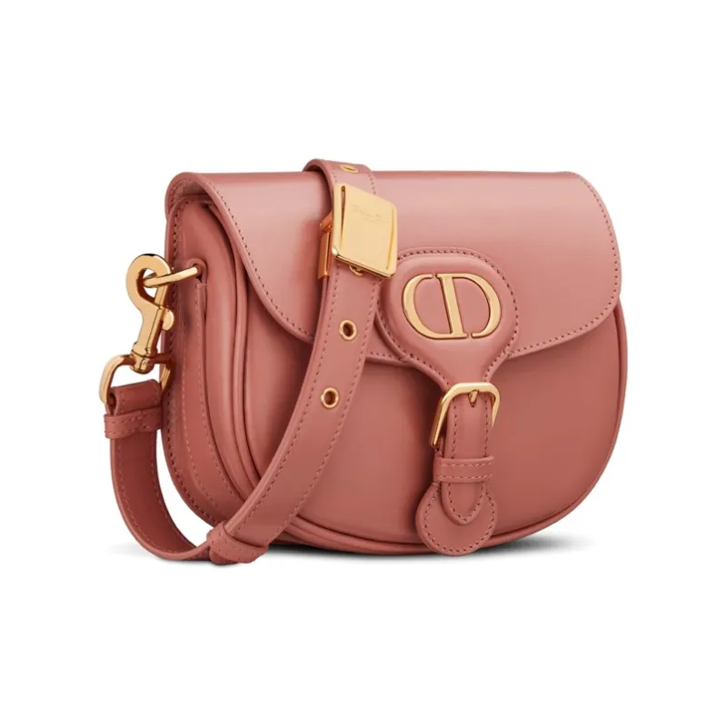 DIOR Bobby Smooth Finish Cow Leather Shoulder Bag Crossbody Bag Women's Pink-1