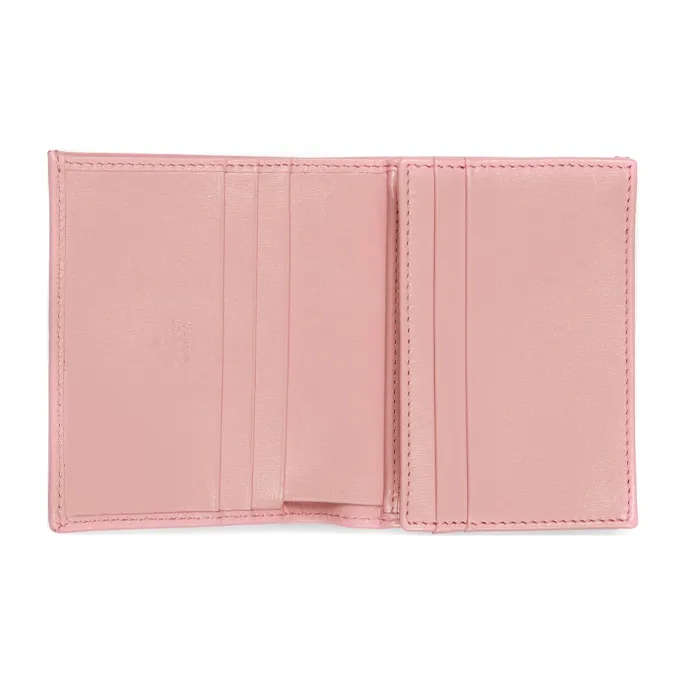 GUCCI Jackie 1961 Ostrich Leather Clutch Wallets Card Holders Small Size Women's Pink-1