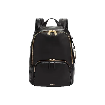 TUMI Voyageur Cow Leather Backpack Small Size Women's Black
