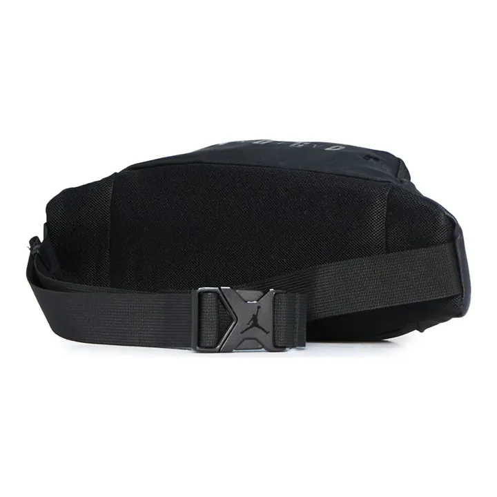 Jordan Leather Crossbody Bag, Fanny Pack Unisex Black-2