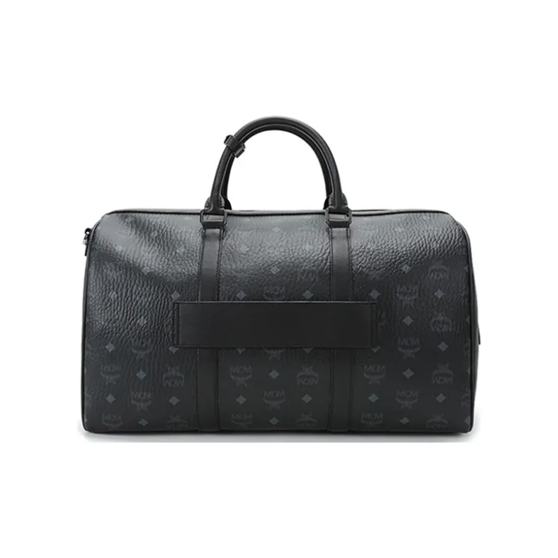 MCM Canvas With Nappa Leather Travel Bag Unisex-3