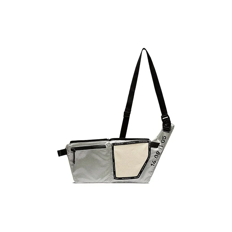 Nike Polyamide Shoulder Bag, Crossbody Bag Regular Unisex Metallic Silver-3