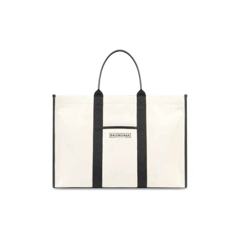 Balenciaga Canvas Tote Bag, Shopping Bag, Canvas Bag, Handbag Regular Men's Beige-0