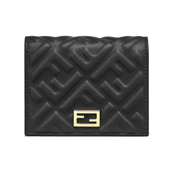 FENDI By Marc Jacobs Small Wallet Black Nappa Leather Wallet