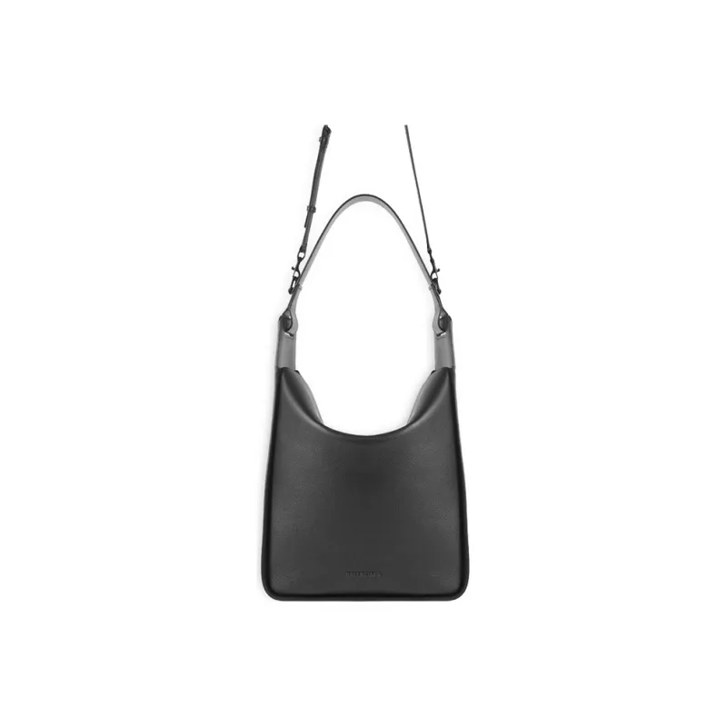 Balenciaga Cow Leather Shoulder Bag Women's Black-1