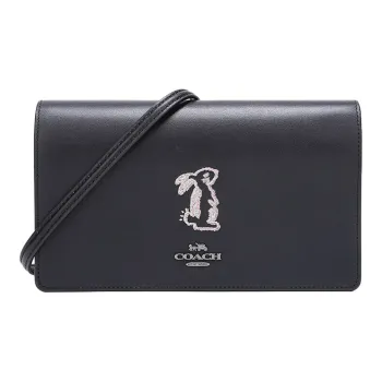 COACH × Selena Collaboration Hayden Leather Shoulder Bag Crossbody Bag Small Size Women's Black