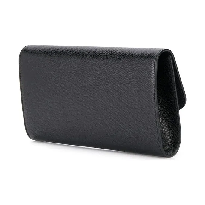 FERRAGAMO Cow Leather Coin Purses Wallets Women's Black-2