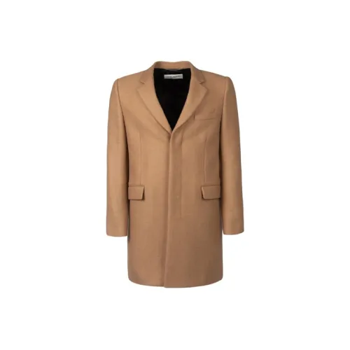 SAINT LAURENT Coats Men Brown