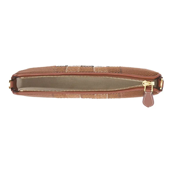 Burberry Olympia Cow Leather Shoulder Bag, Crescent Bag, Clutch, Shoulder Bag, Handbag Regular Women's Brown-4