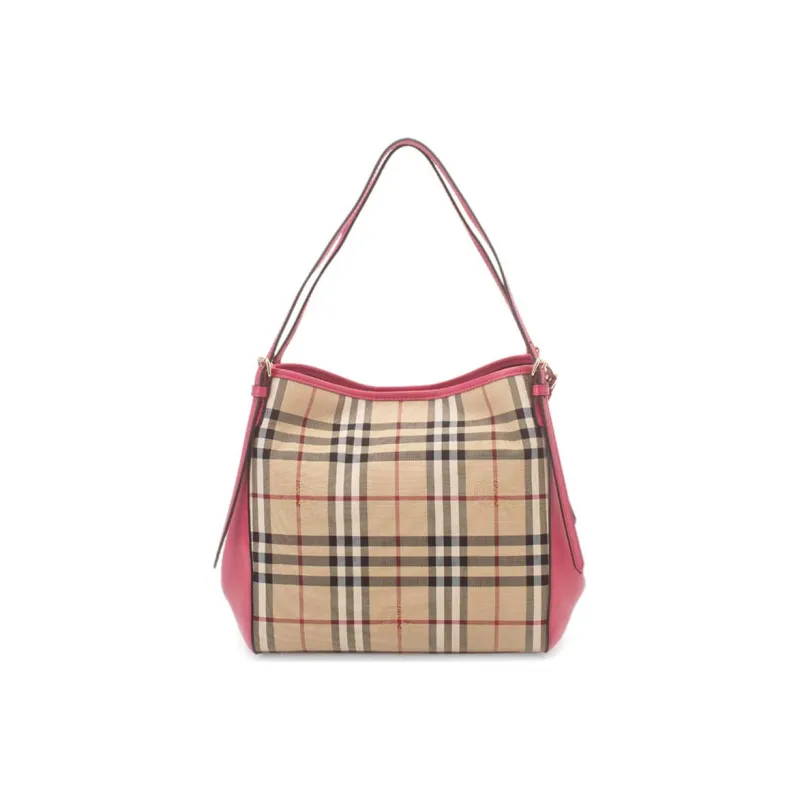 Burberry Cotton Shoulder Bag Women's Pink-2