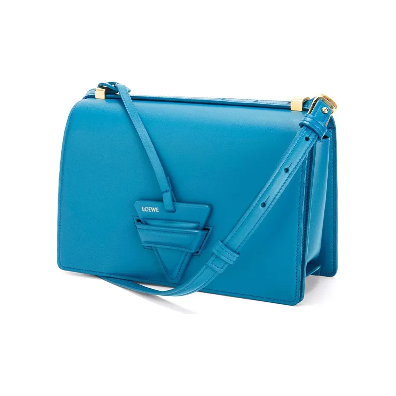 LOEWE Barcelona Calfskin Handbag Shoulder Bag Crossbody Bag Women's Lagoon Blue-1