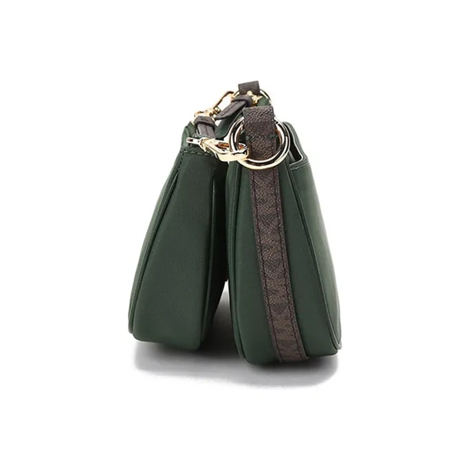 MICHAEL KORS Jet Set Fabric 3 in 1 Crossbody Bag, Shoulder Bag Women's Moss Green-3