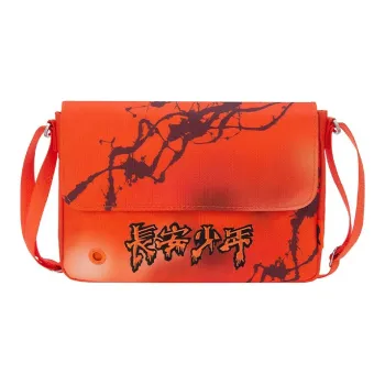LiNing Fabric Shoulder Bag Crossbody Bag Regular Unisex Fluorescent Orange
