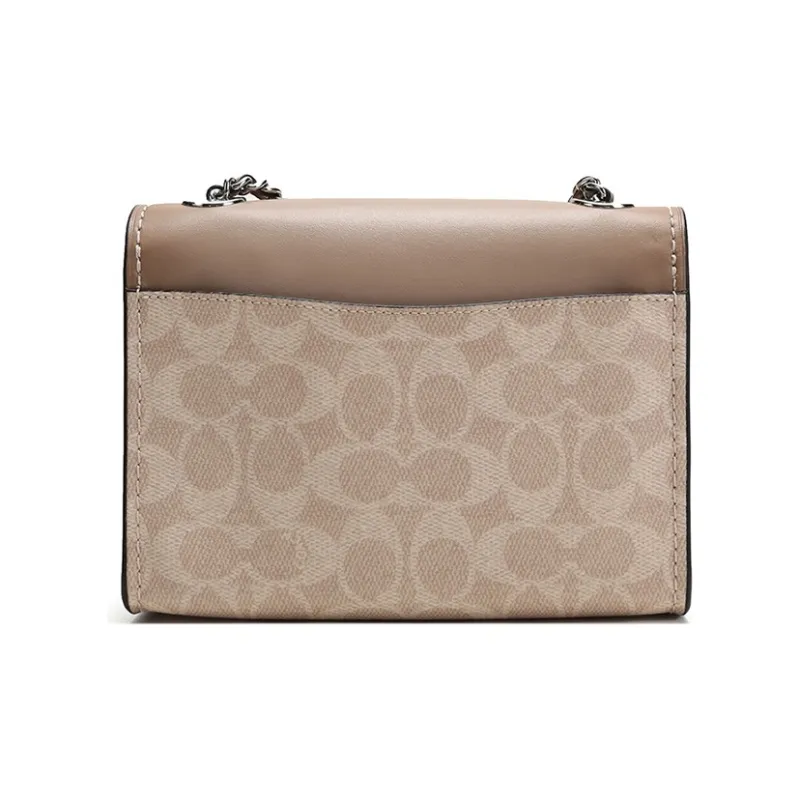COACH Parker Portable Crossbody Bag, Shoulder Bag Women's Taupe Multicolor Monogram-1