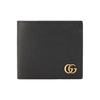 GUCCI Marmont Leather Wallet Regular Men's Black