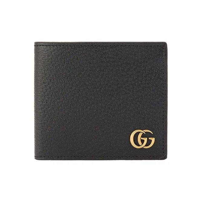 GUCCI Marmont Leather Wallet Men's Black-0