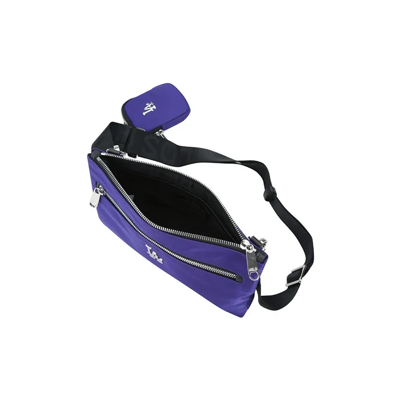 MLB Nylon Crossbody Bag Regular Unisex Purple-6