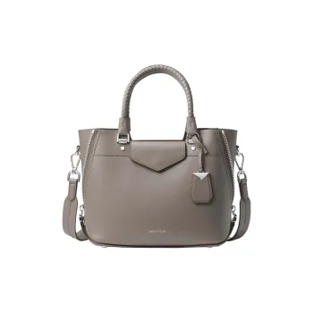 MICHAEL KORS MK Blakely Calfskin Crossbody Handbags Medium Size Women's Pearl Gray