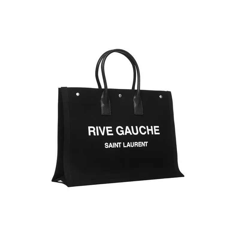 SAINT LAURENT Rive Gauche Tote Bag Black-1