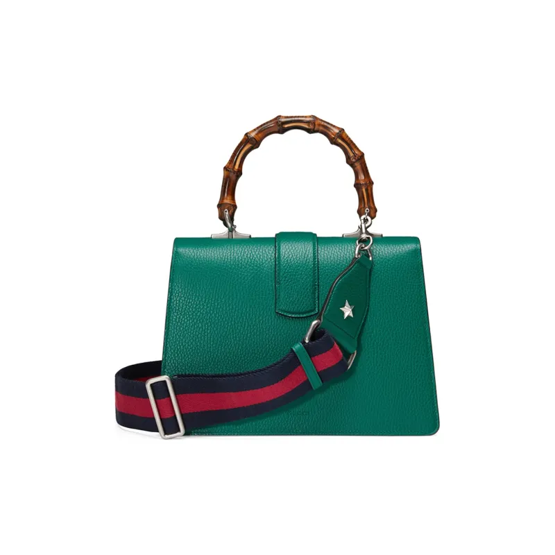 GUCCI Dionysus Leather Shoulder Bag Crossbody Bag Handbag Medium Size Women's Green-2