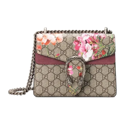 GUCCI Dionysus Canvas With Leather Canvas Bag, Crossbody Bag, Shoulder Bag Women's