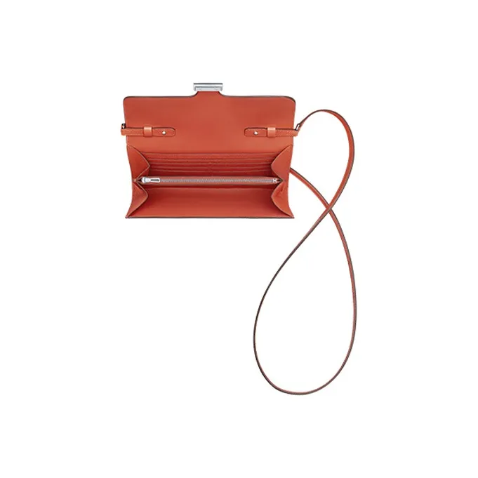 HERMES Constance To Go Epsom Leather Wallets Handheld Shoulder Bag Crossbody Bag Women's Rose Brown-2