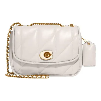 COACH Pillow Nappa Leather Small Square Bag Crossbody Bag Shoulder Bag Women's White