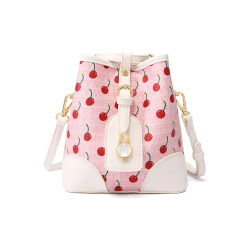 Miffy PU Bucket Bags Shoulder Bag Crossbody Bag Regular Women's Pink