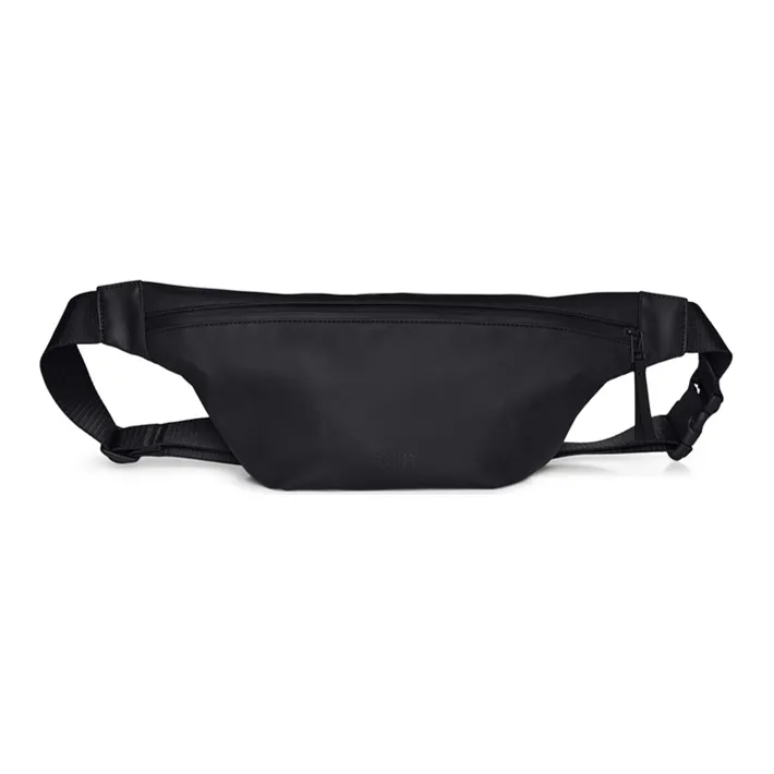 Rains PU Casual Sling Bag Fanny Pack Shoulder Bag Crossbody Bag Unisex Black-0