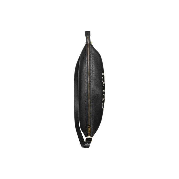 GUCCI Vintage Logo Messenger Shoulder Bag Black-3