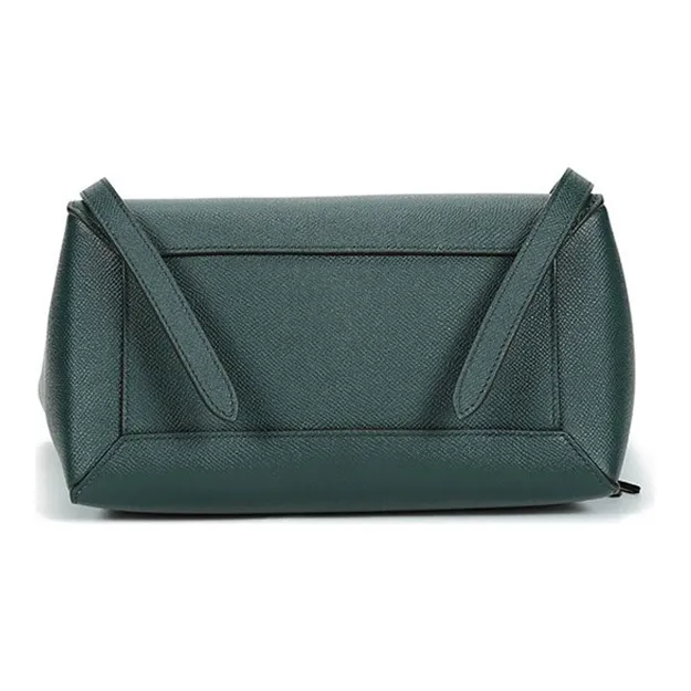 CELINE Belt Grained Calfskin Catfish Bag Crossbody Bag Shoulder Bag Handbag Micro Women's Candy Color Amazon Green-4