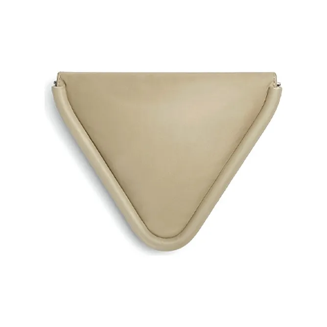 Bottega Veneta Beak Leather Handbag Women's Khaki-2