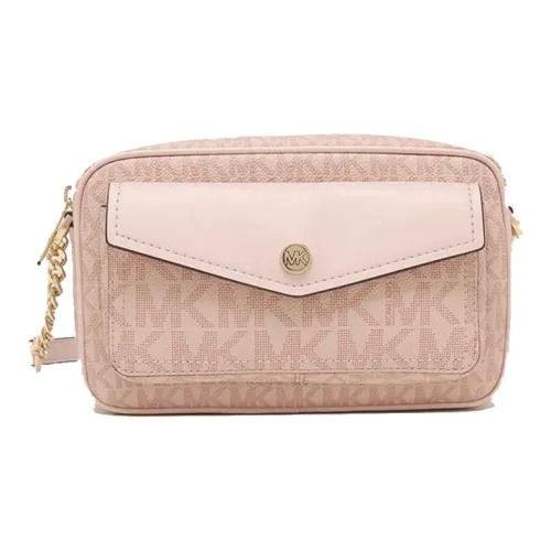 MICHAEL KORS Jet Set Travel Canvas Camera Bags Crossbody Bags Medium Size Women's Pink