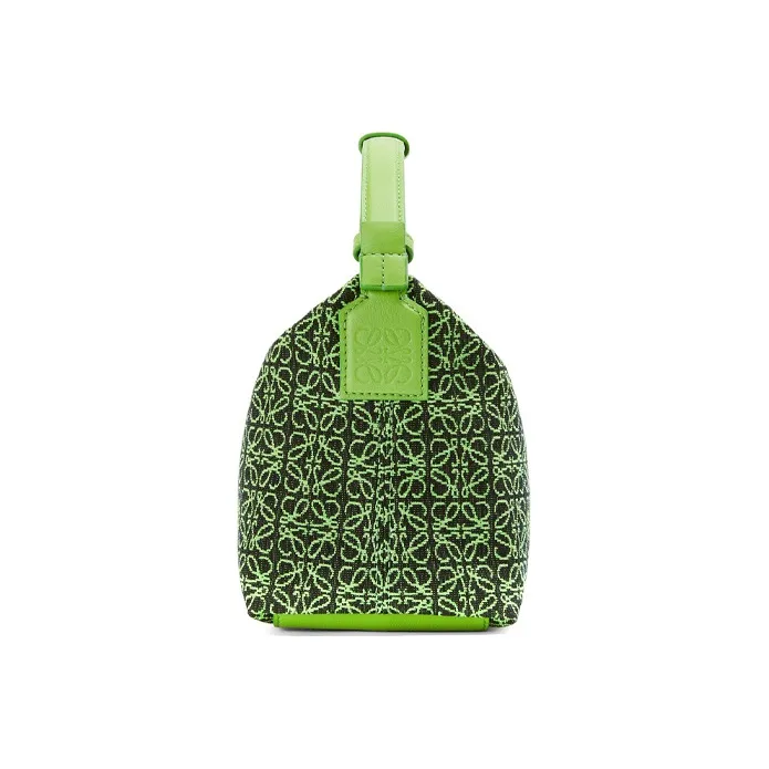 LOEWE Cubi Bag Small Anagram Jacquard Green/Apple Green-1