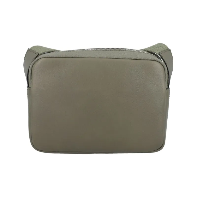 LOEWE Military Classic Calfskin With Canvas Messenger Bag Shoulder Bag Crossbody Bag Regular Men's Army Green-1