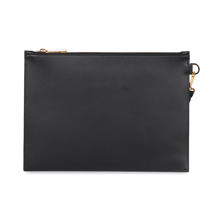 VERSACE Cow Leather Commute Bag Coin Purse Clutch Regular Men's Black-2