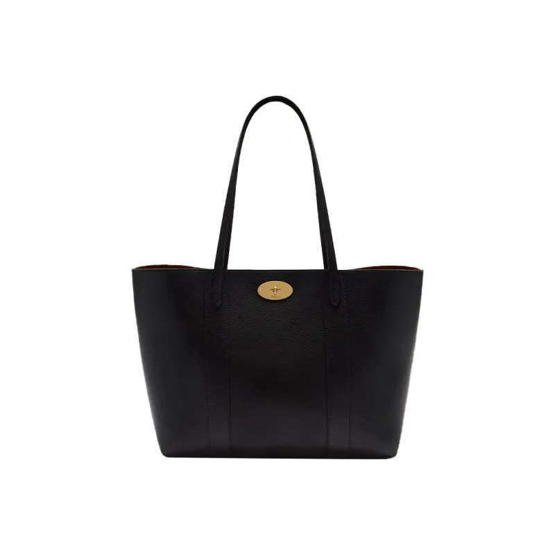 Mulberry Bayswater Marble Pattern Leather Tote Bag, Shopping Bag, Handbag Women's Black-0