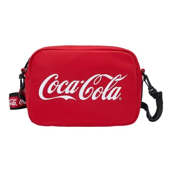 Coca Cola Nylon Crossbody Bag Shoulder Bag Unisex Red