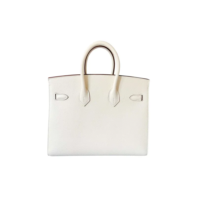 HERMES Birkin Cow Leather Birkin Bag Handbags 30 Women's Cream White-1