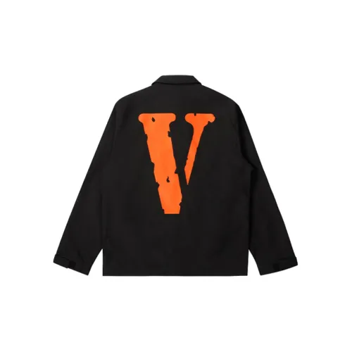 VLONE Big Logo Series Jackets Unisex Black/Orange