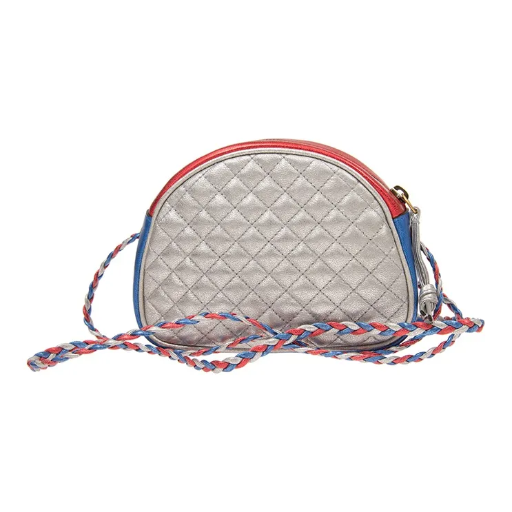 GUCCI Cow Leather Shoulder Bag Crossbody Bag Mini Women's Red/Blue/Silver-3