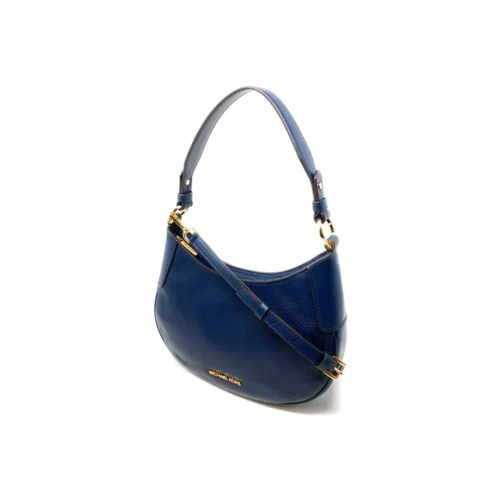 MICHAEL KORS MICHAEL KORS Luggage Collection Leather Crescent Bag Shoulder Bag HOBO Crossbody Bag Women's Blue-1