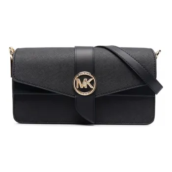 MICHAEL KORS Leather Shoulder Bag Women's Black