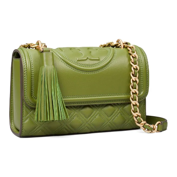 TORY BURCH Sheepskin Crossbody Bag Shoulder Bag Women's Green-1