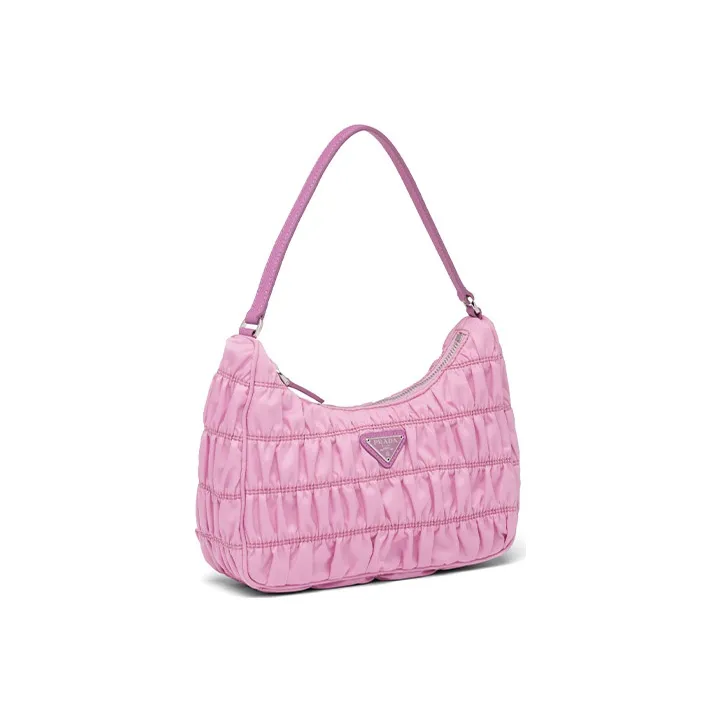 PRADA Nylon Fabric Handbag Mini Women's Cherry Blossom Pink-2