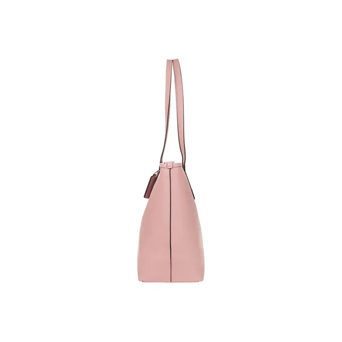 COACH City Zip Tote Cow Leather Tote Bag, Shopping Bag, Shoulder Bag Women's Light Cherry Blossom Pink-2